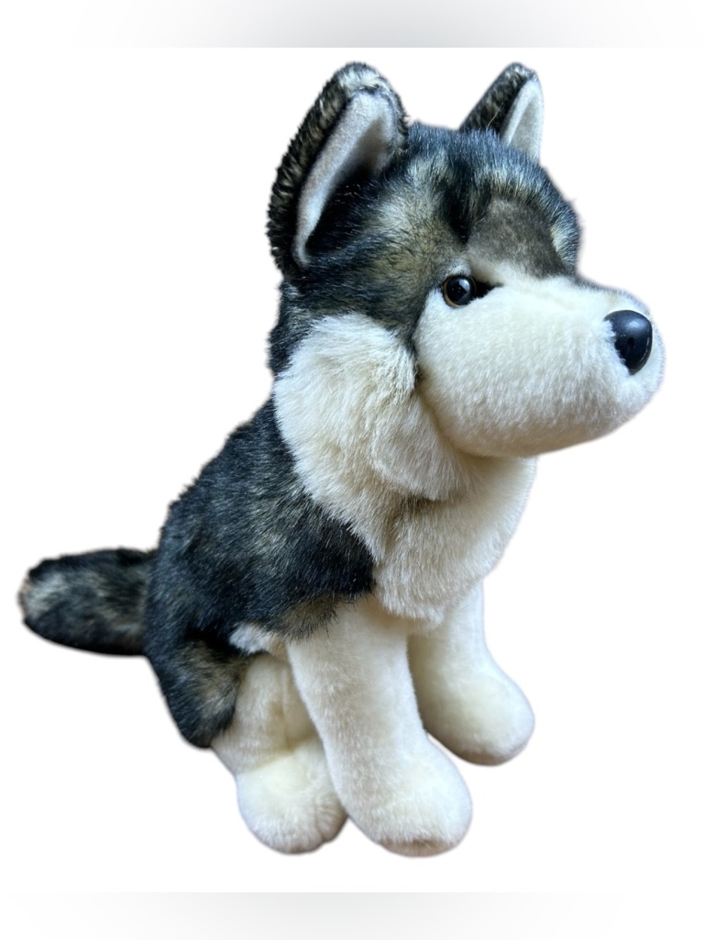 Douglas Atka Wolf Stuffed Plush 11” Realistic Sitting #1833 Bass Pro Shops